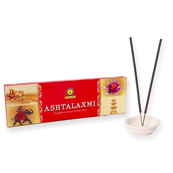 Shrishubhh - Ashtalaxmi - Premium Handrolled Incense Sticks | Ashtalaxmi | Pack of 2 x 100g