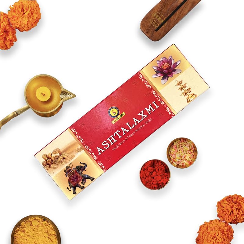 Shrishubhh - Ashtalaxmi - Premium Handrolled Incense Sticks | Ashtalaxmi | Pack of 2 x 100g