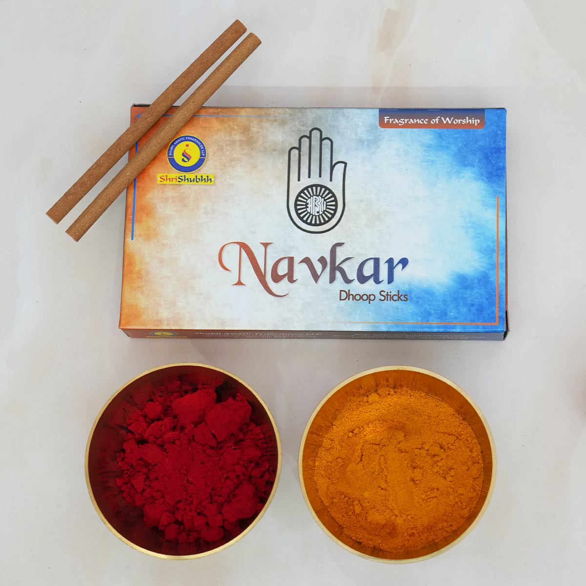 Shrishubhh - Navkar - Premium Dhoop 4" | Pack of 10 | 50g Each | 500g