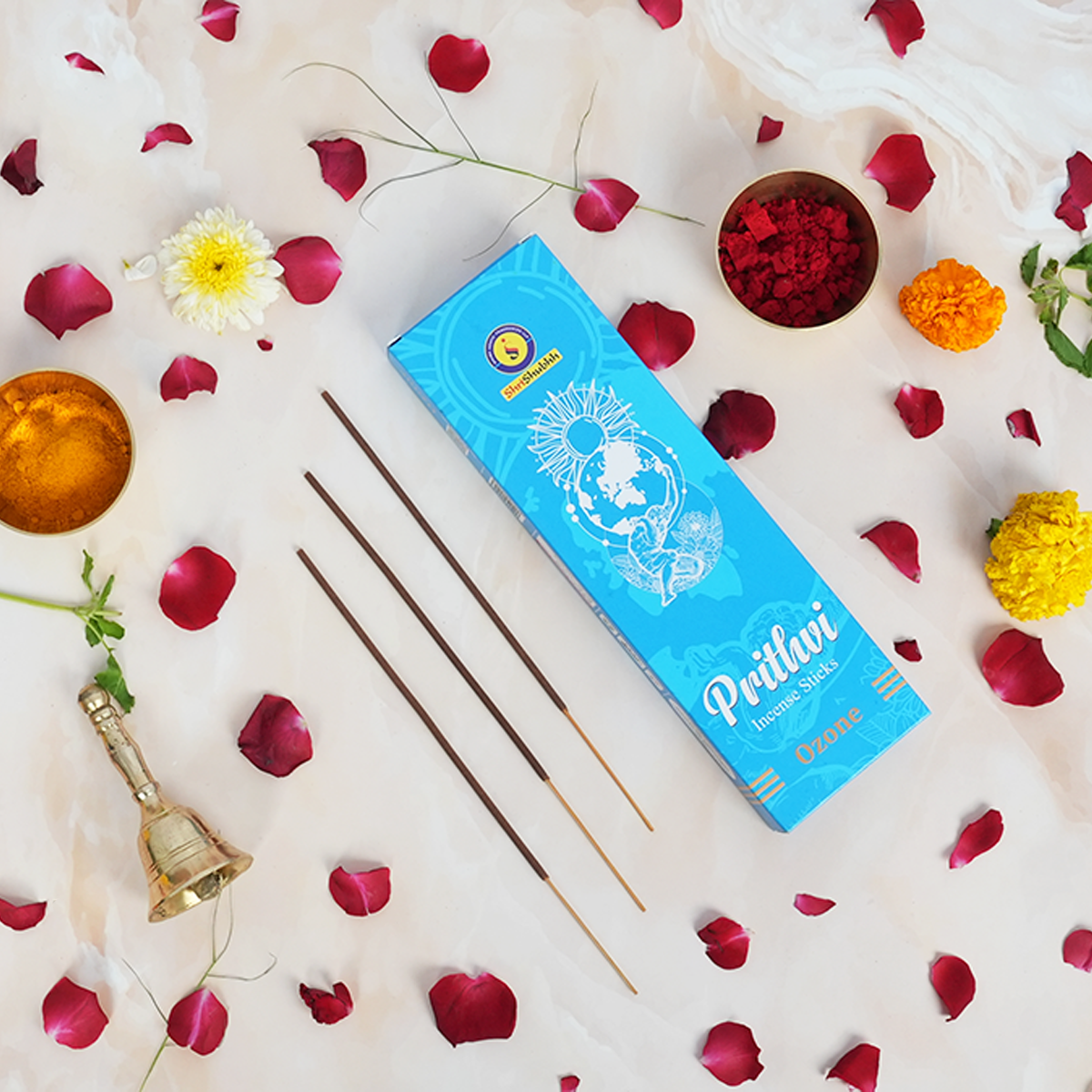 Shrishubhh - Prithvi Elegance - Premium Incense Sticks | Blue | Pack of 3 x 100g