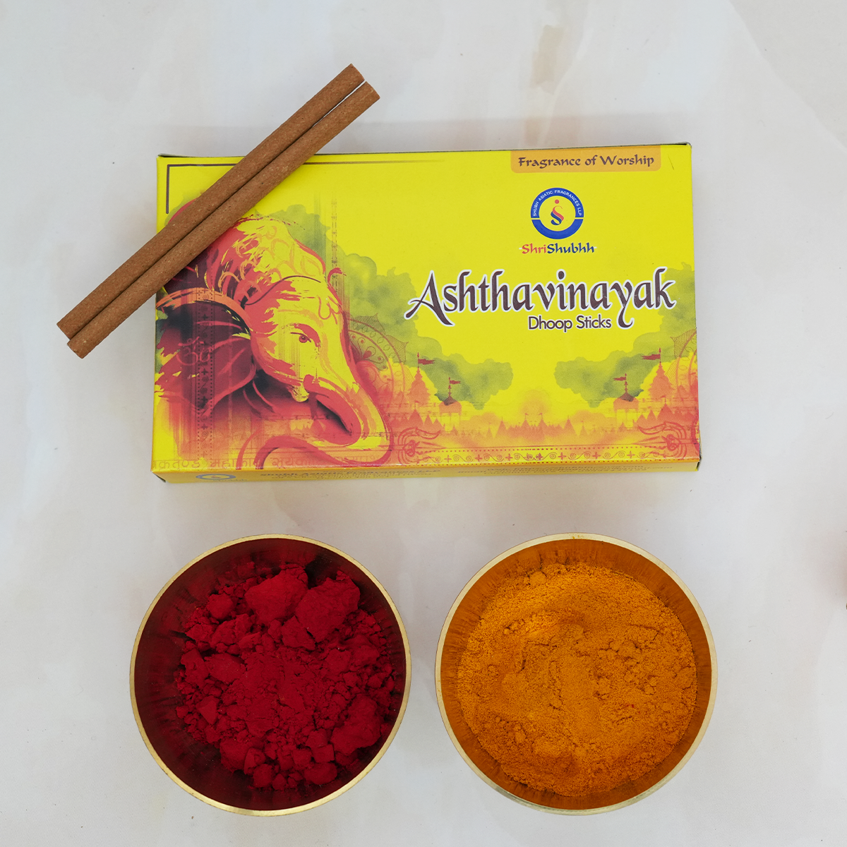 Shrishubhh - Ashthavinayak- Premium Dhoop 4" | Pack of 10 | 50g Each | 500g