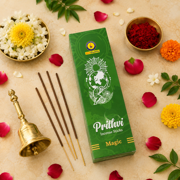 Shrishubhh - Prithvi Elegance - Premium Incense Sticks |Green| Pack of 3 x 100g