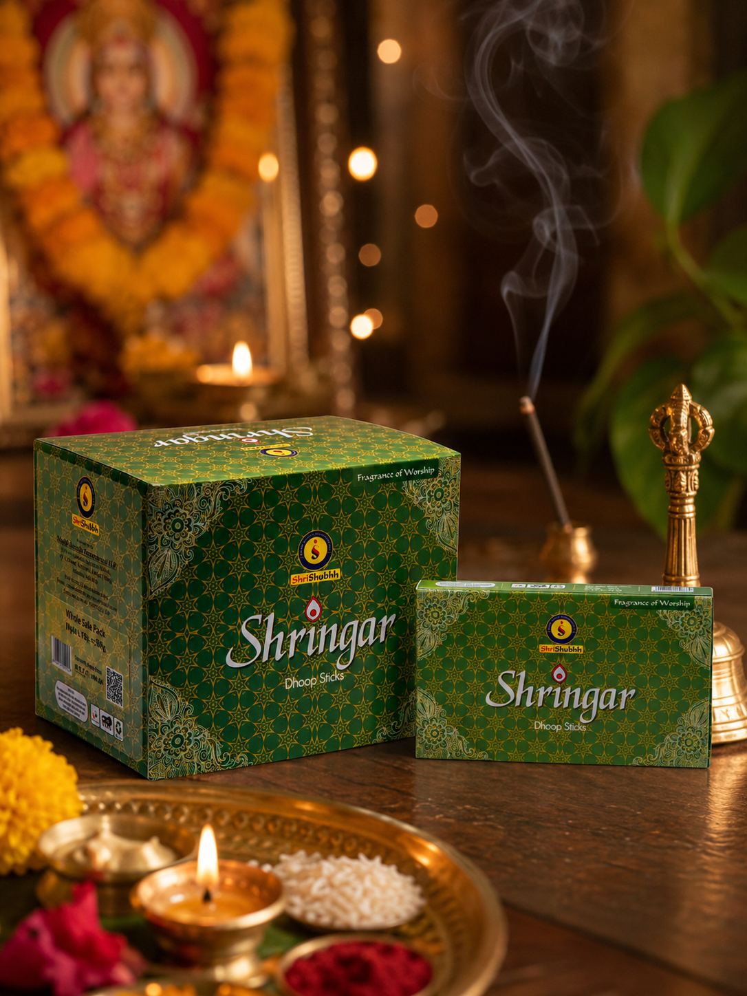 Shrishubhh - Shringar - Premium Dhoop 4" | Pack of 10 | 50g Each | 500g