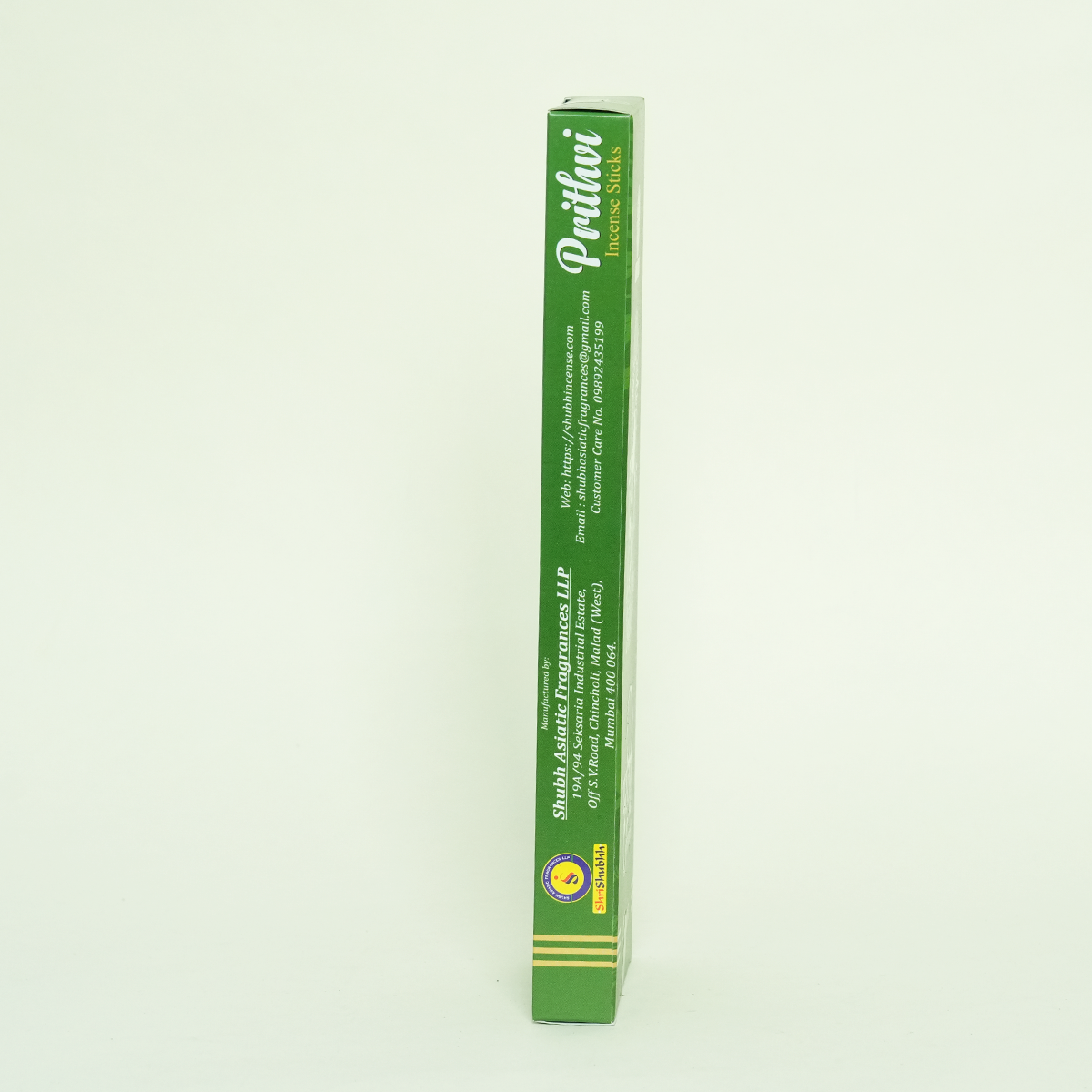 Shrishubhh - Prithvi Elegance - Premium Incense Sticks |Green| Pack of 3 x 100g